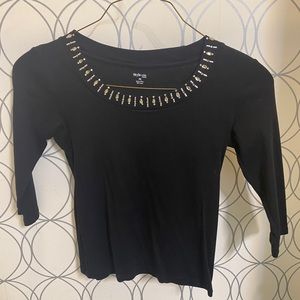 Style & Co black blouse